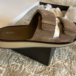 Rag & Bone Tundra Brown Suede Parker Slide size 40/10